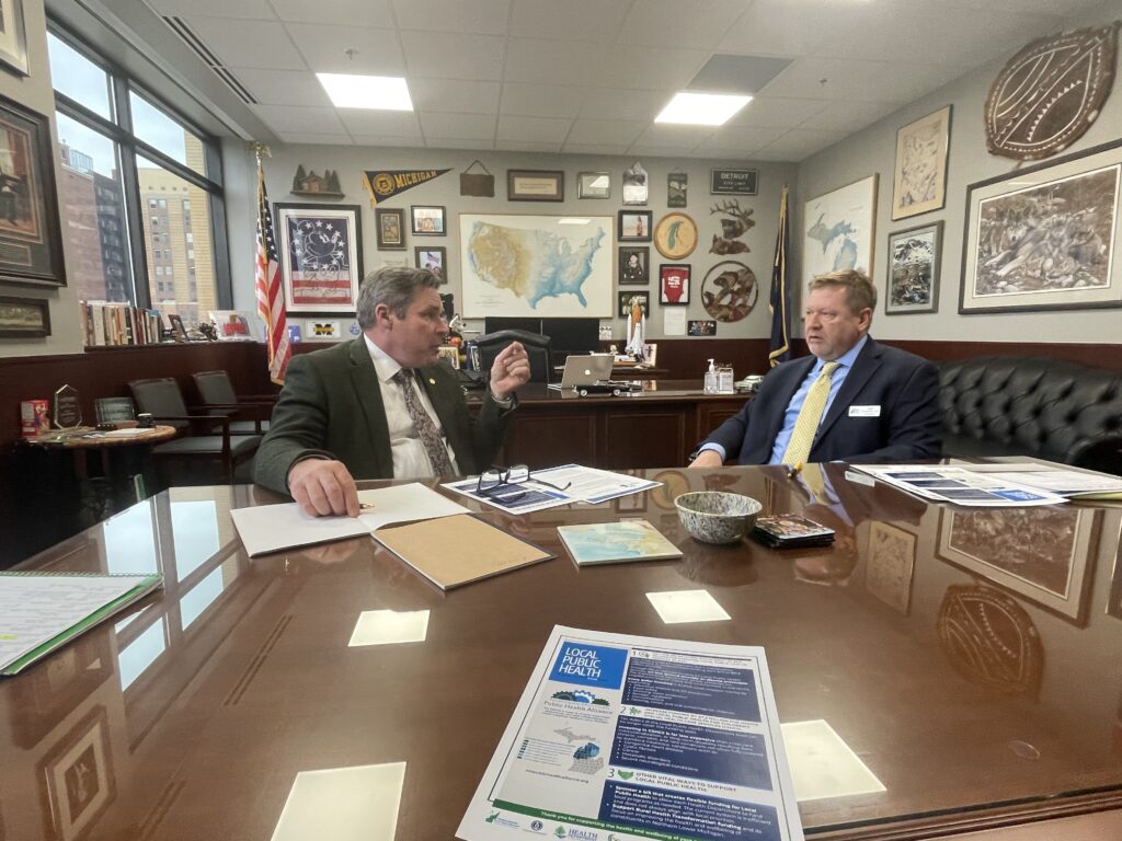 Dan Thorell with Senator Damoose